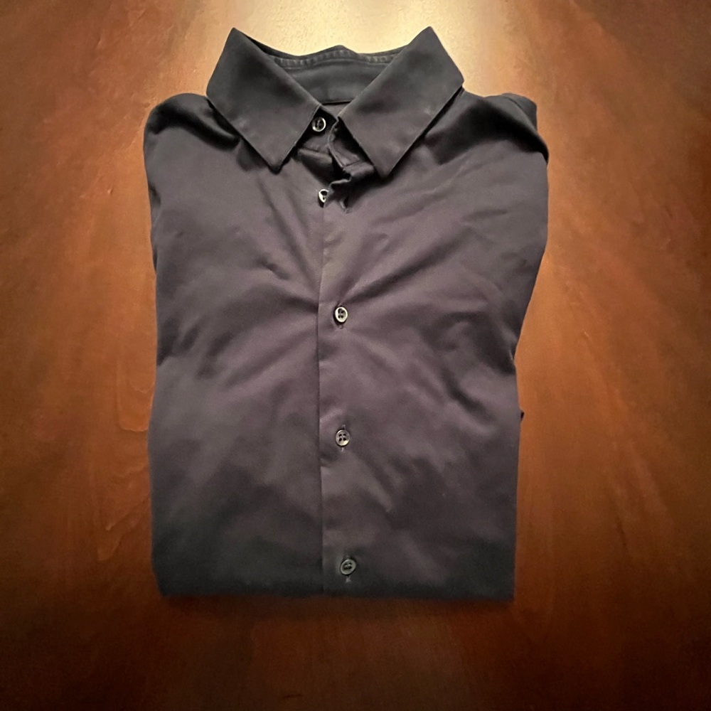 Giorgio Armani Men's Dark Blue Dress Shirt
